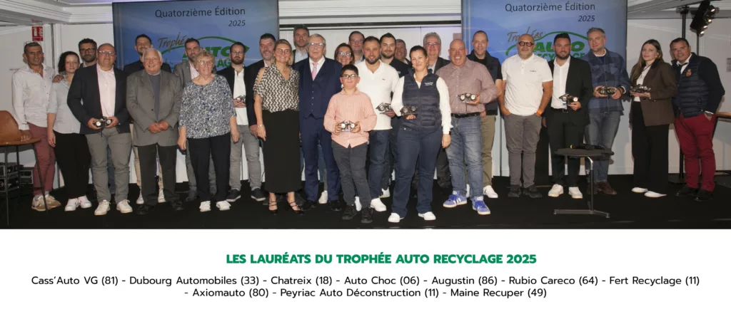 DUBOURG AUTOMOBILES récompensé aux Trophées Auto Recyclage !🏆